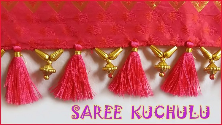 Saree kuchu preparation. how to make saree kuchu designs