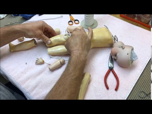 Step By Step How To Restring An Antique Ball Jointed Doll