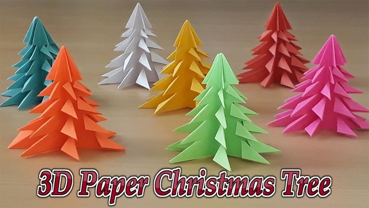 3D Paper Christmas Tree | How to Make Xmas Tree | Siri art&craft |