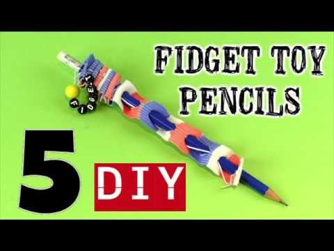 5 NEW DIY FIDGET TOYS FOR SCHOOL-HOW TO MAKE EASY FIDGET PENCILS AT HOME - FIDGET TOYS COLLECTION