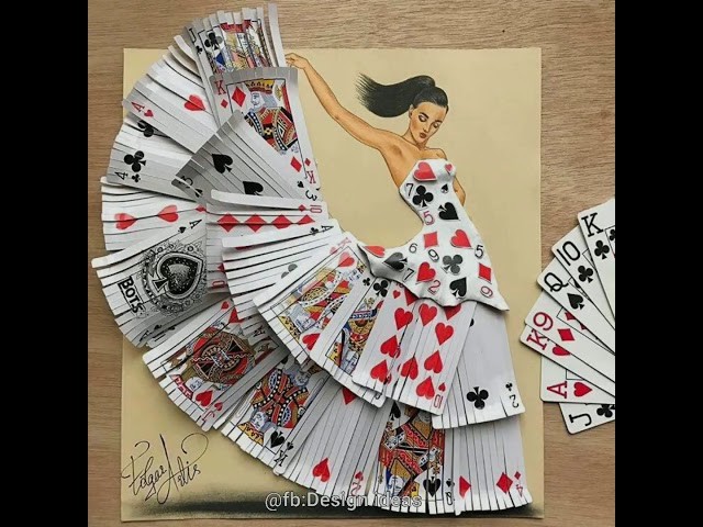 Armenian fashion illustrator Edgar Artist uses stylized paper cut   beautiful dresses