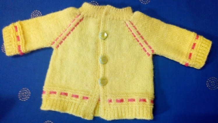 Beautiful bright colour sweater| Knitting sweater for your babies