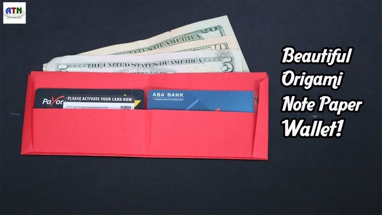 Beautiful Origami Note Paper Wallet.Purse Surprising Kids | How To Fold Wallet.Purse From Note Paper