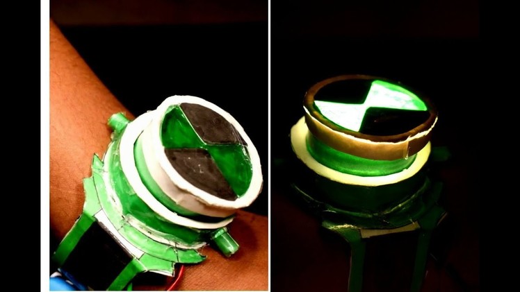 Ben 10 alien force Omnitrix | with paper | Glowing  | How to make Omnitrix with light