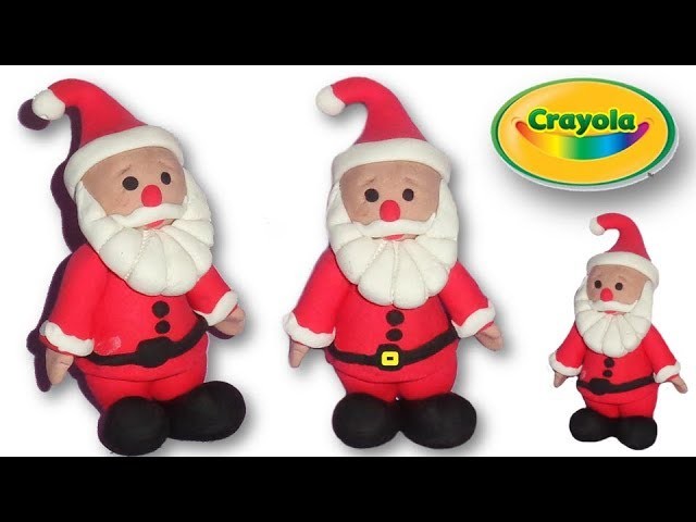 Christmas Decoration - How to make Santa Claus from Crayola Model Magic