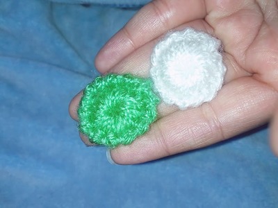 Crochet *Puff buttons* in Hindi.