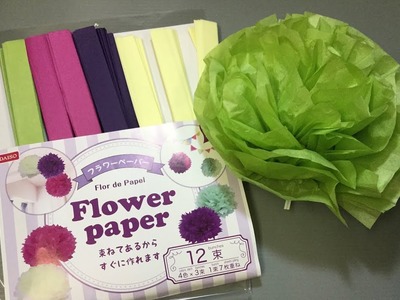 DAISO Flower Paper Craft Kit Japan