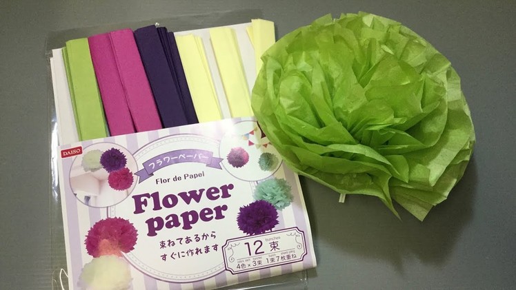 DAISO Flower Paper Craft Kit Japan