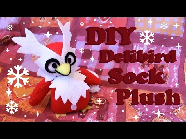 ❤ DIY Delibird Sock Plush! How To Make A Cute Pokemon Plushie! ❤