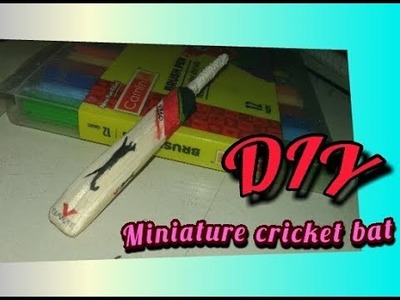 #DIY-How to make mini cricket bat with popsicle sticks(very easy)