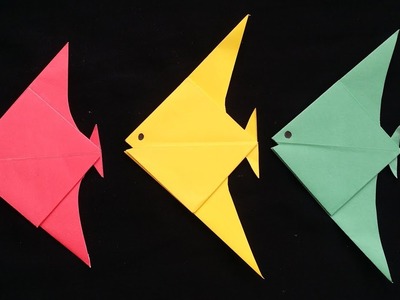 DIY: Origami Fish With Paper!!! How to Make Easy Origami Fish With Color Paper !!!!