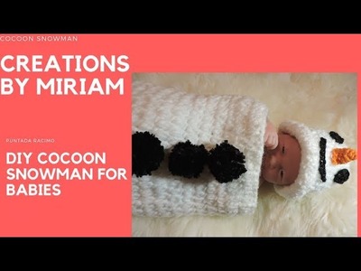 DIY Snowman Cocoon crochet for newborn