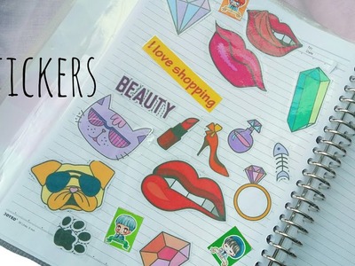 DIY STICKERS without stickers paper!  | How to make stickers