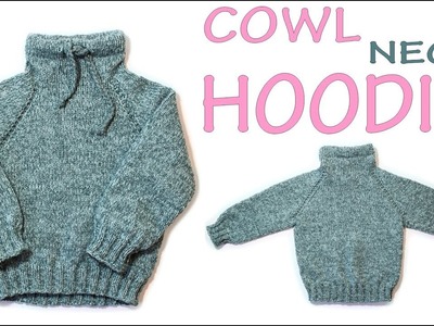 Easy Knitting baby sweater Baby hoodie top down Raglan Knit in hem Wika crochet