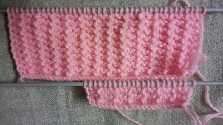 Easy Single Color Knitting Pattern No.100|Hindi