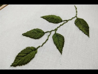 Fishbone Stitch Tutorials for Beginners |  Hand Embroidery Designs | Needlepoint