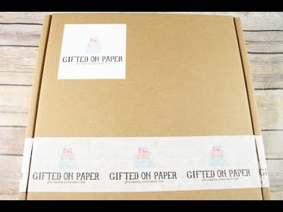 Gifted on Paper December 2017 Monthy Giftwrapping Subscription Unboxing  + Coupon
