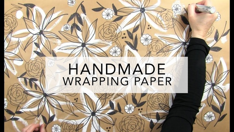 Handmade wrapping paper