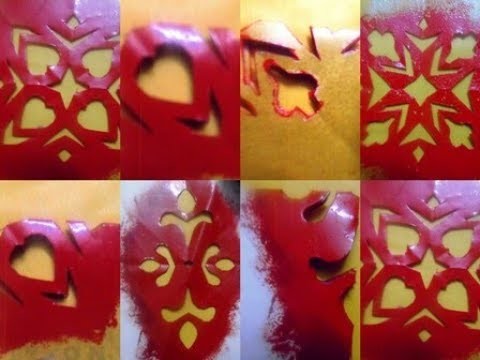 How to cut stencil design papers for painting gummalu ect. part-2