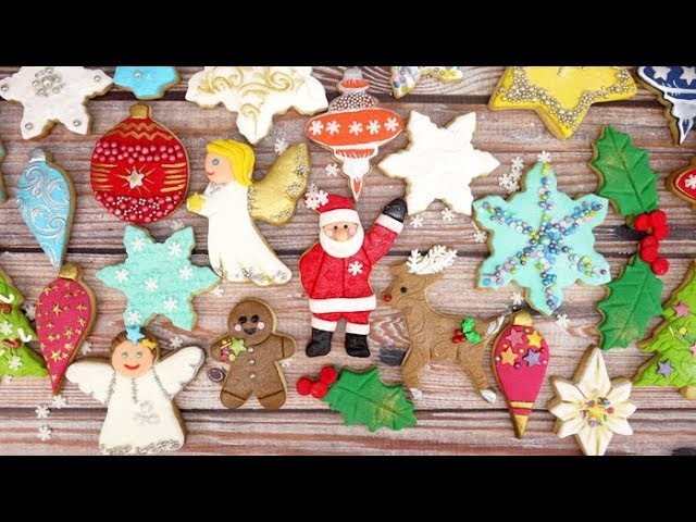 How To Decorate A Christmas Tree Cookie With Sugarpaste & Sprinkles