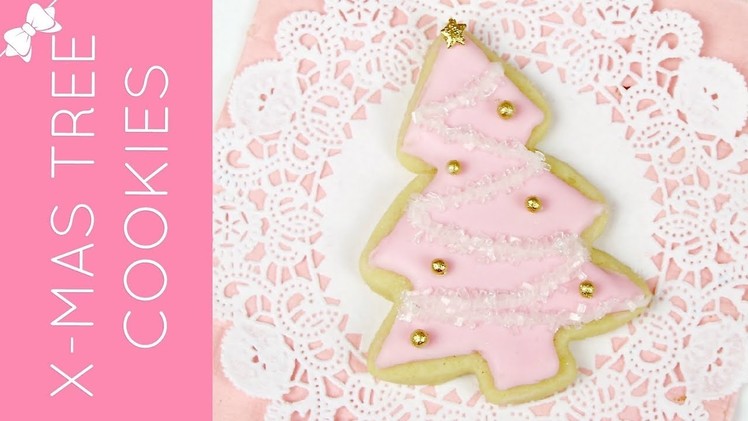 How To Decorate Easy Christmas Tree Cut Out Sugar Cookies. Lindsay Ann Bakes