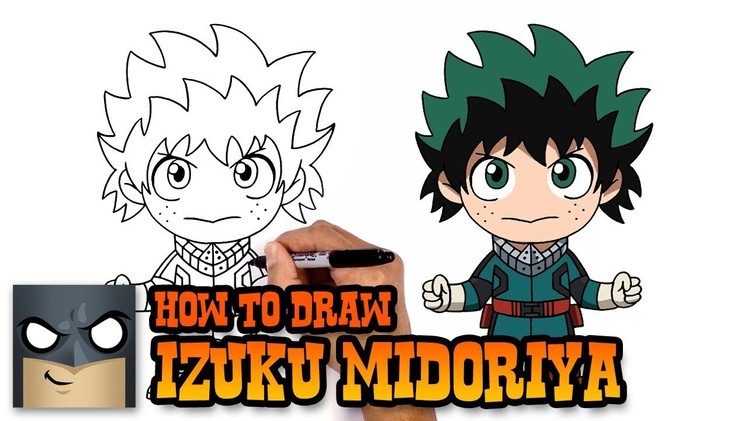 How to Draw Izuku Midoriya | My Hero Academia