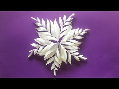 How to Make 3D Snowflake With Paper, DIY_ 3D Snowflake Tutorial || Paper Craft Ideas #90