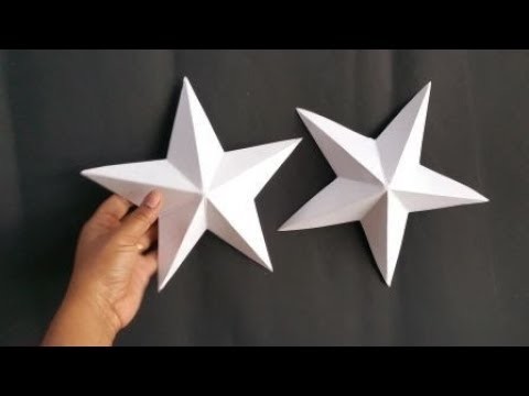 HOW TO MAKE 3D STAR EASILY WITHIN 2 MINUTES.DIY CHRISTMAS CRAFTS
