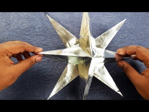 How To Make A 3D Paper Star | Xmas Day Star DIY