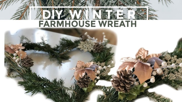 How to Make a Farmhouse Winter Wreath & GIVEAWAY I DIY I How to Cook Craft & Kids