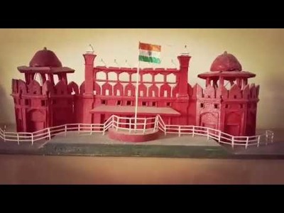 How to make a hands made New Delhi Red Fort Model