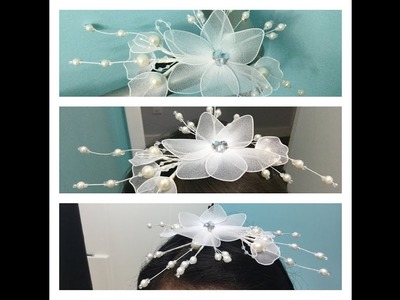 How to make a nylon stocking - flowers headband