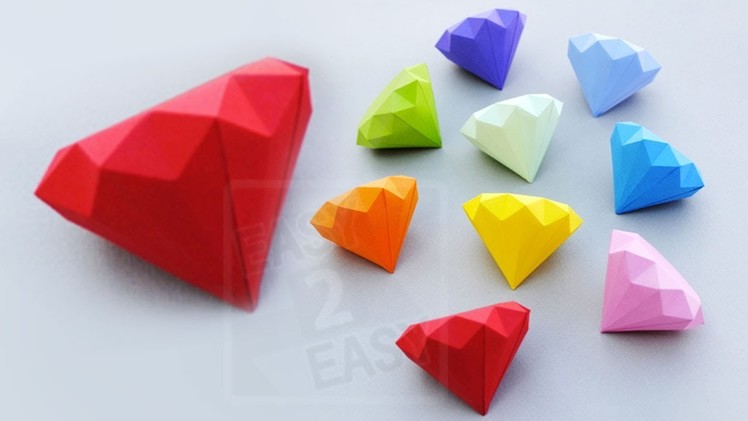 How to Make a Paper Diamond   easy Way