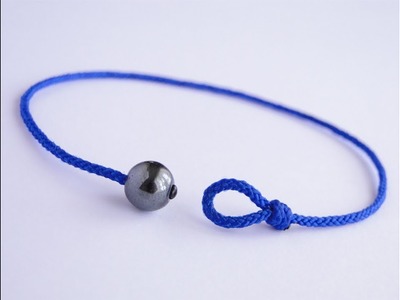 How to Make a Simple Bead and Loop Friendship Bracelet-Shamballa Style