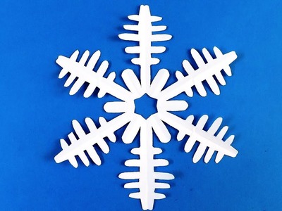 How to make a snowflake out of paper. Make snowflakes out of paper