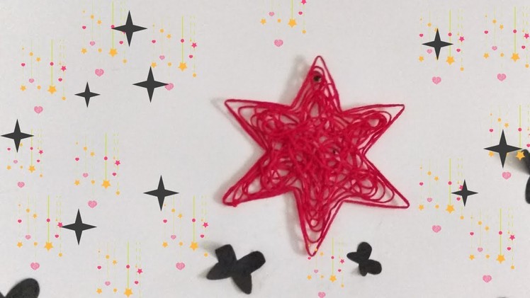 How To Make A Star With Yarn, DIY Christmas Star Ornaments