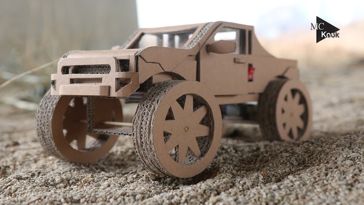 How to Make Amazing  Monster Truck(Off Road car) from Cardboard
