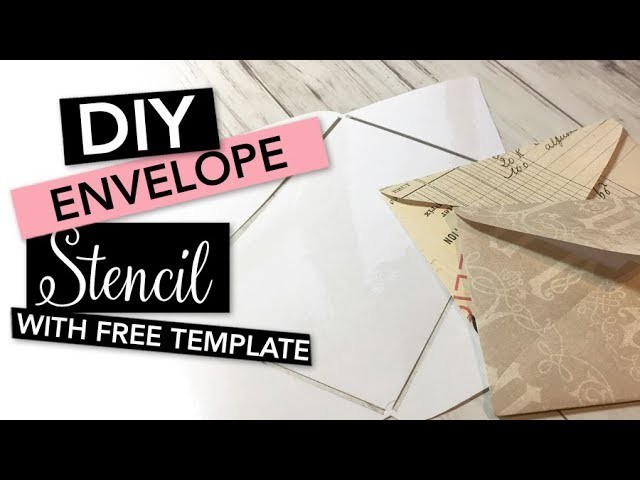 HOW TO make an Envelope Stencil with a laminator | TUTORIAL