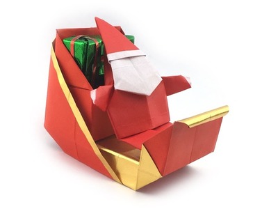 How to make an origami Santa’s sleigh for Christmas (Hyo Ahn)