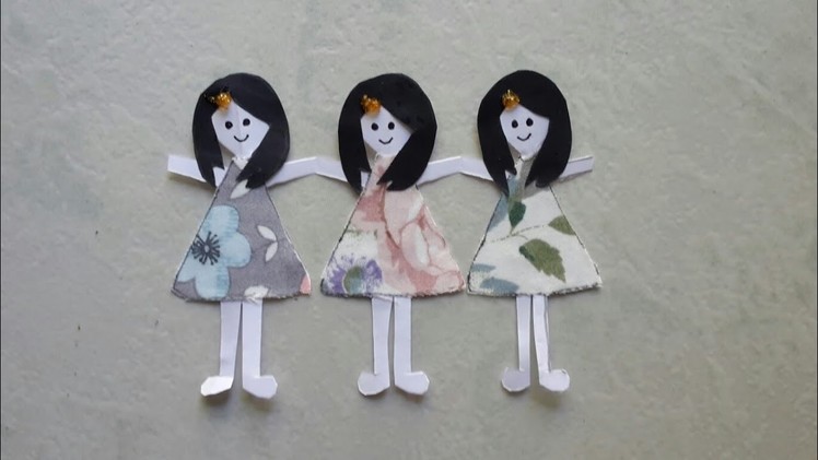 How to make easy paper doll