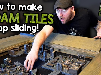 How to Make Foam Dungeon Tiles Stop Sliding and Moving Around (Black Magic Craft Episode 068)