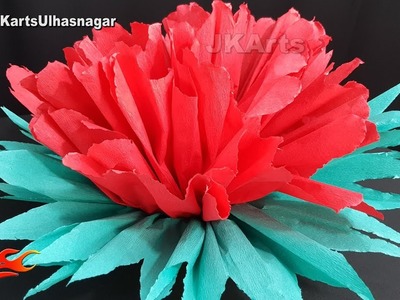 How to Make GIANT Tissue Paper Flowers | DIY Decorations for New Year's Eve Party | JK Arts 1327