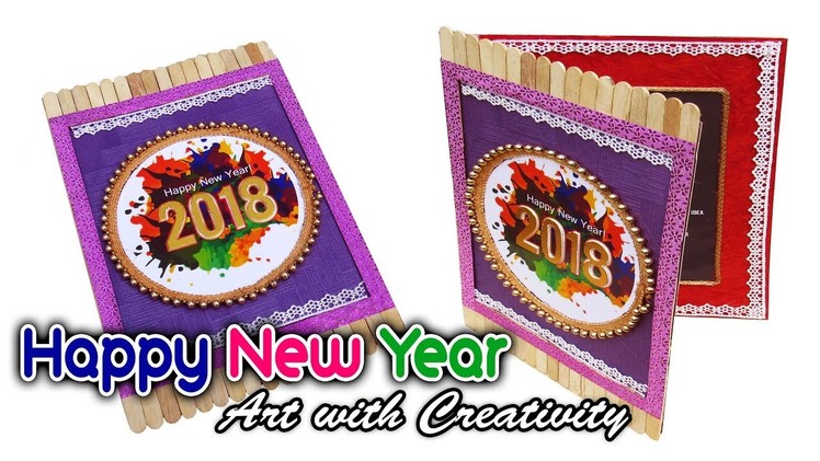 HOW TO MAKE : Happy new year card | Super easy | Art with Creativity 312