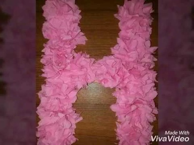 How to make letter for wall decor. cardboard letter