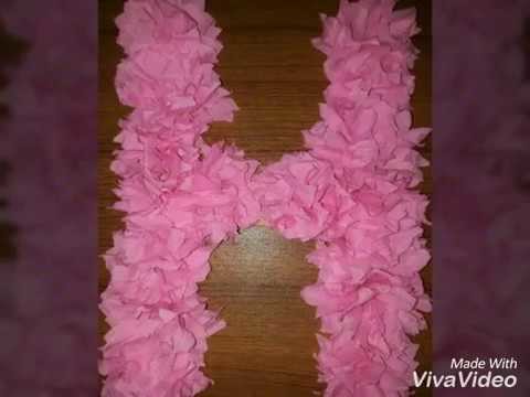 How to make letter for wall decor. cardboard letter