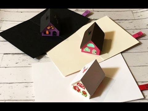 How to make Light Up Holiday 3D House Card