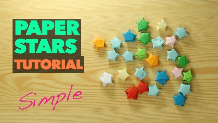 How to Make lucky Paper Star ORIGAMI. Chinese paper star VERY EASY tutorial. DIY