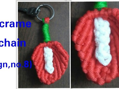 How to make macrame flower keychain simple design.