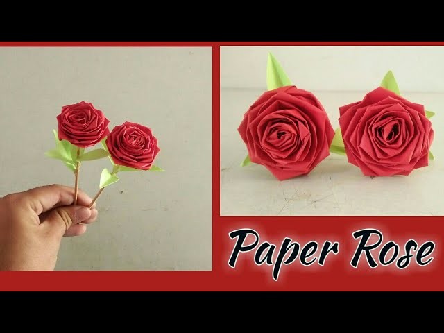 How to make most beautiful rose from paper, super easy to make.