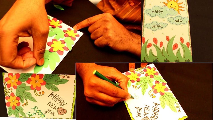 How to make new year Greeting cards by kids || #my creative hub